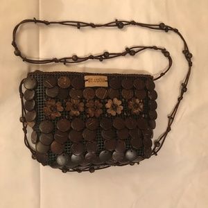 St Lucia Coconut purse - brand new never used